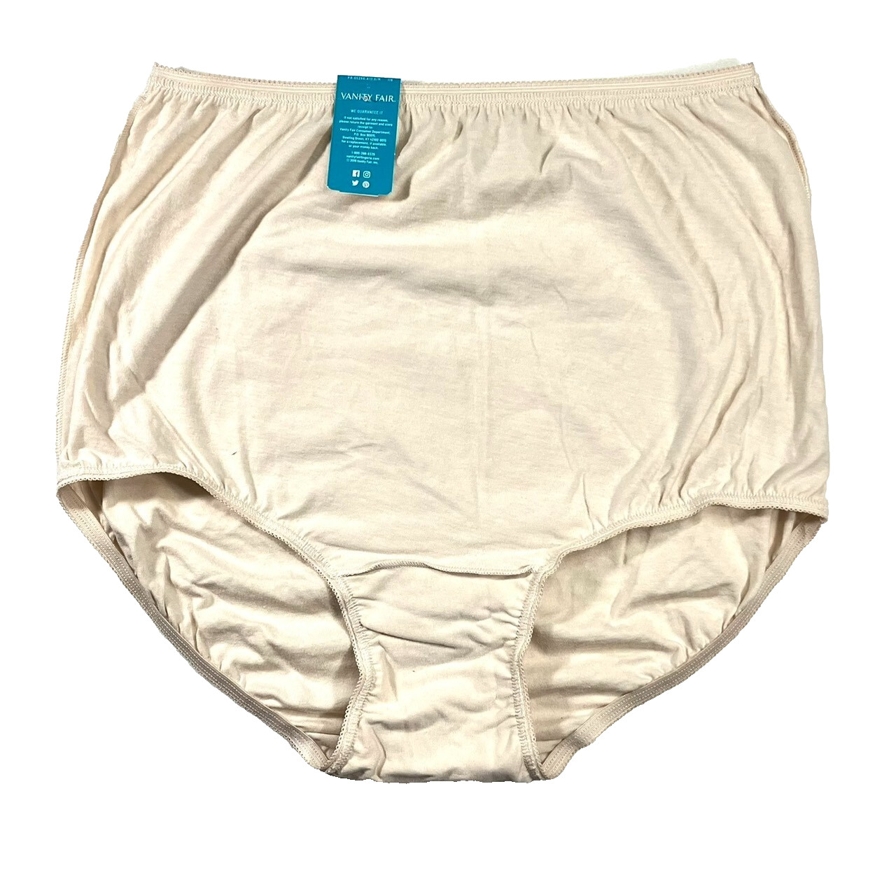 NWT Vanity Fair 6/M Perfectly Yours Cotton Classic Brief Underwear 15318 Fawn