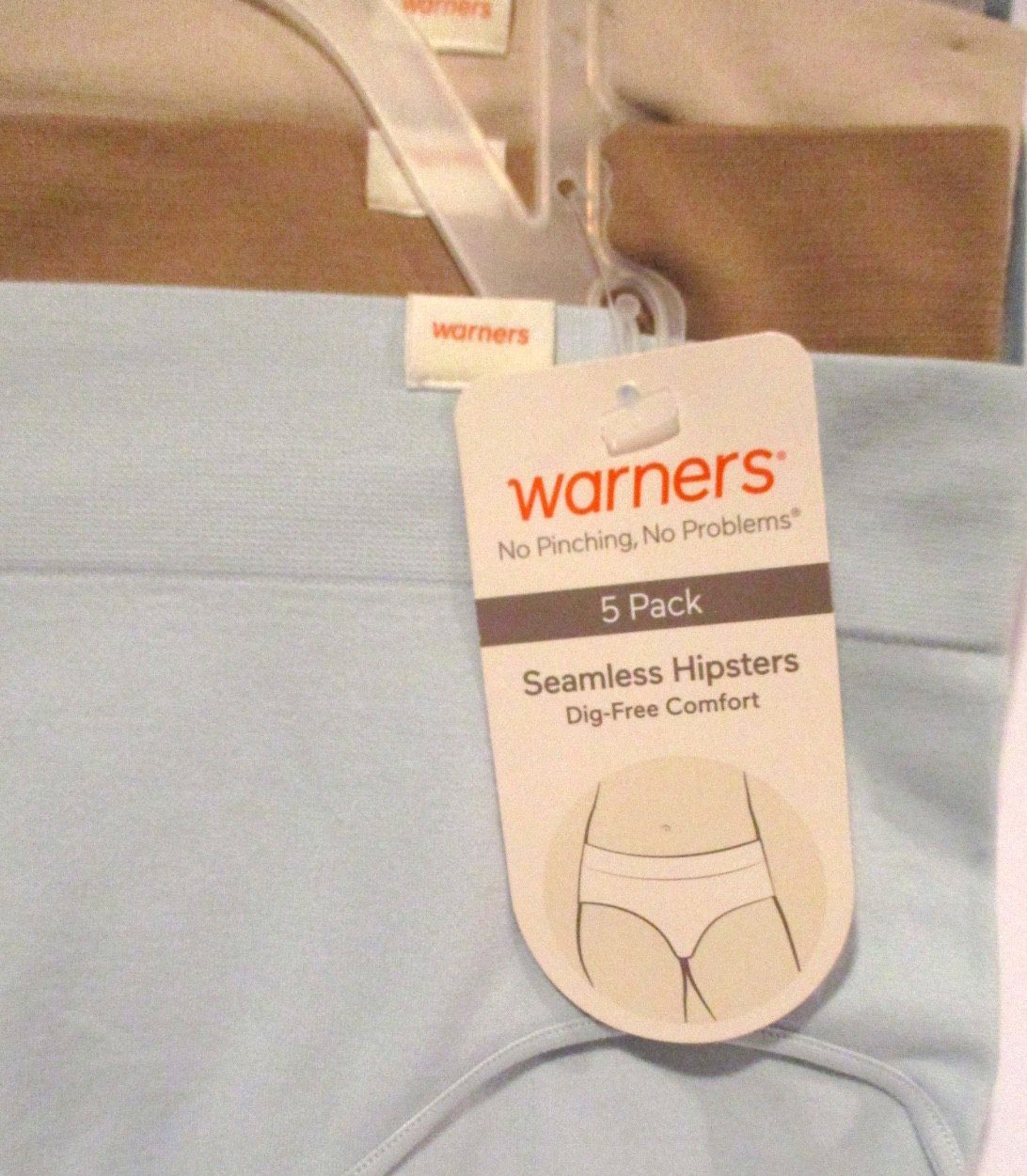 Warners Hipster panties 5 Pair Seamless dig-free comfort size L/7