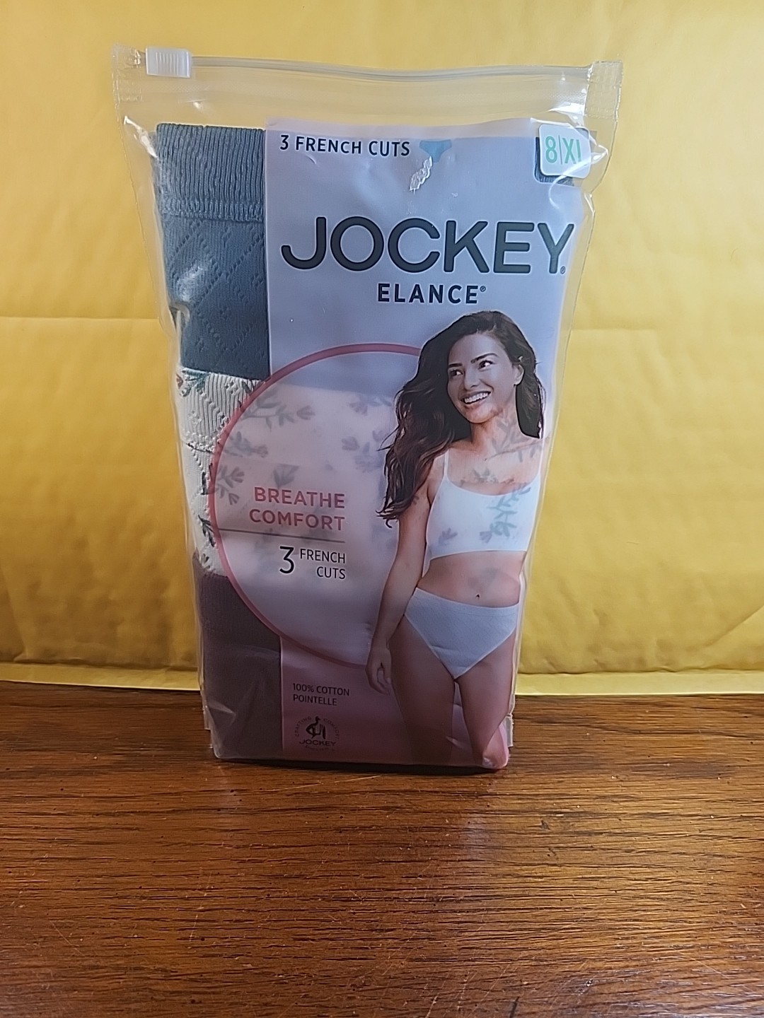 Jockey Elance panties 3 pack french cut Sz 8/XL