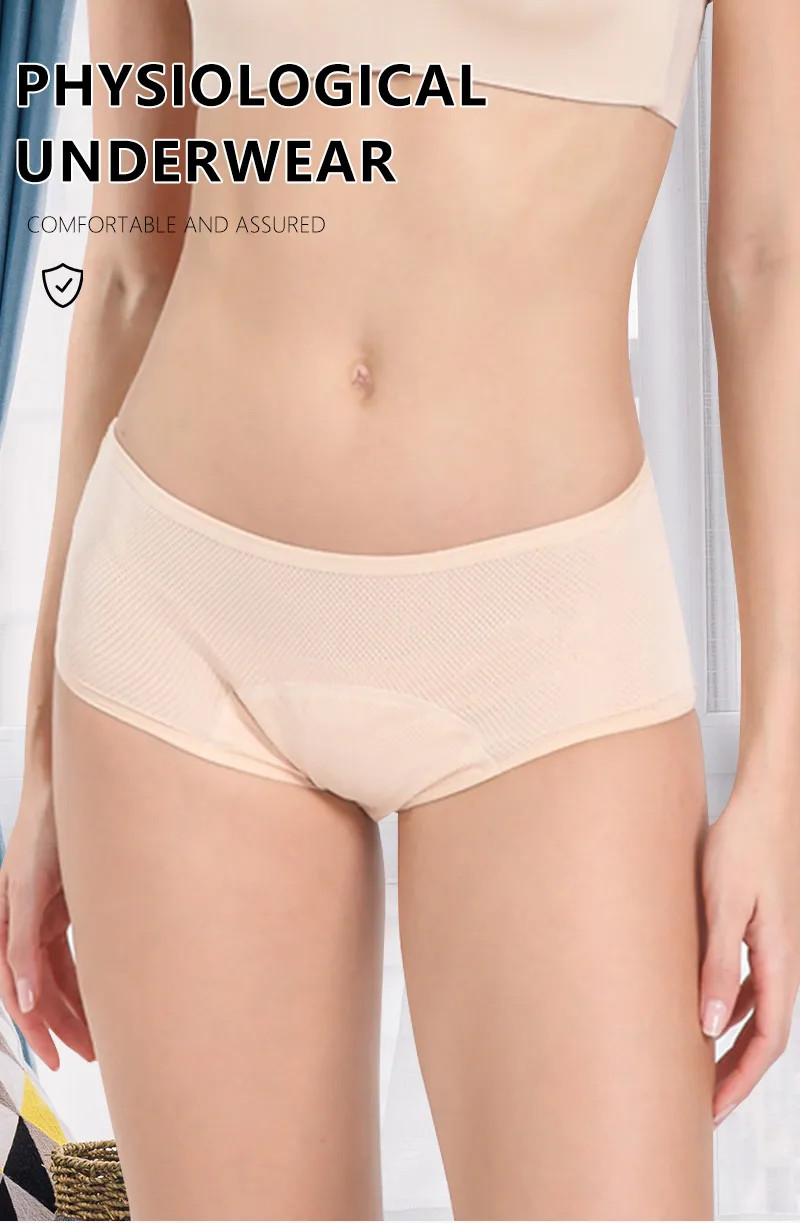 5pc Leak Proof Menstrual Panties Period Underwear Waterproof Briefs Plus Size