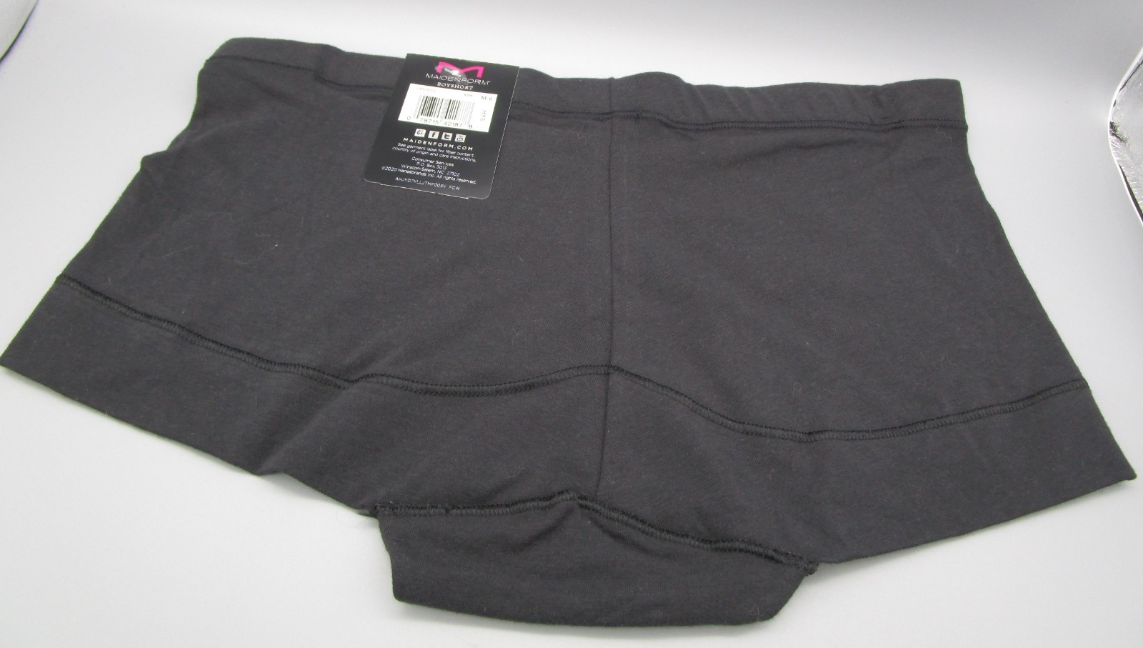 MAIDENFORM~M 6~DM0002 ~ Black Dream Tailored Cotton Boyshort