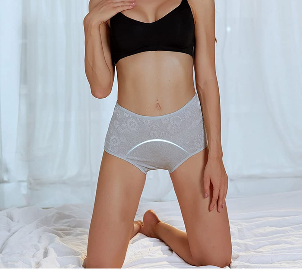 YOYI FASHION Women Menstrual Period Briefs Jacquard Easy Clean Panties US Siz…