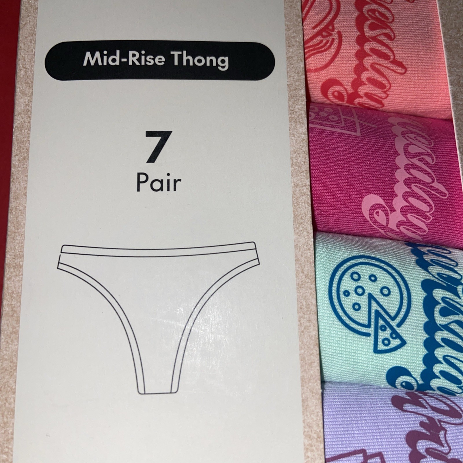 NO BOUNDARIES 7 PACK ! 7 DAYS OF THE WEEK THONG / XXLARGE
