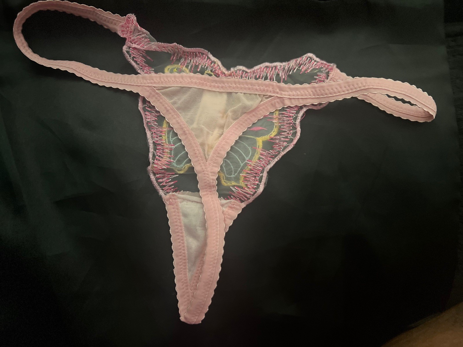Womens Embroidery Thong G-String Sexy Butterfly Underwear Lingerie Lace Panties