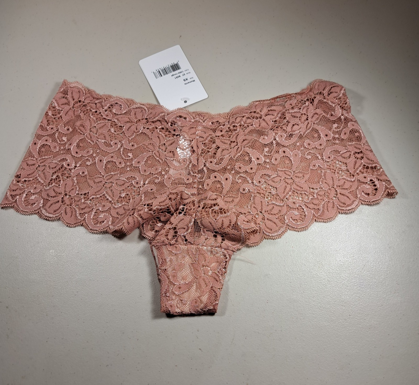 HANRO Luxury Moments Lace Boyleg Panties Rouge XS NEW