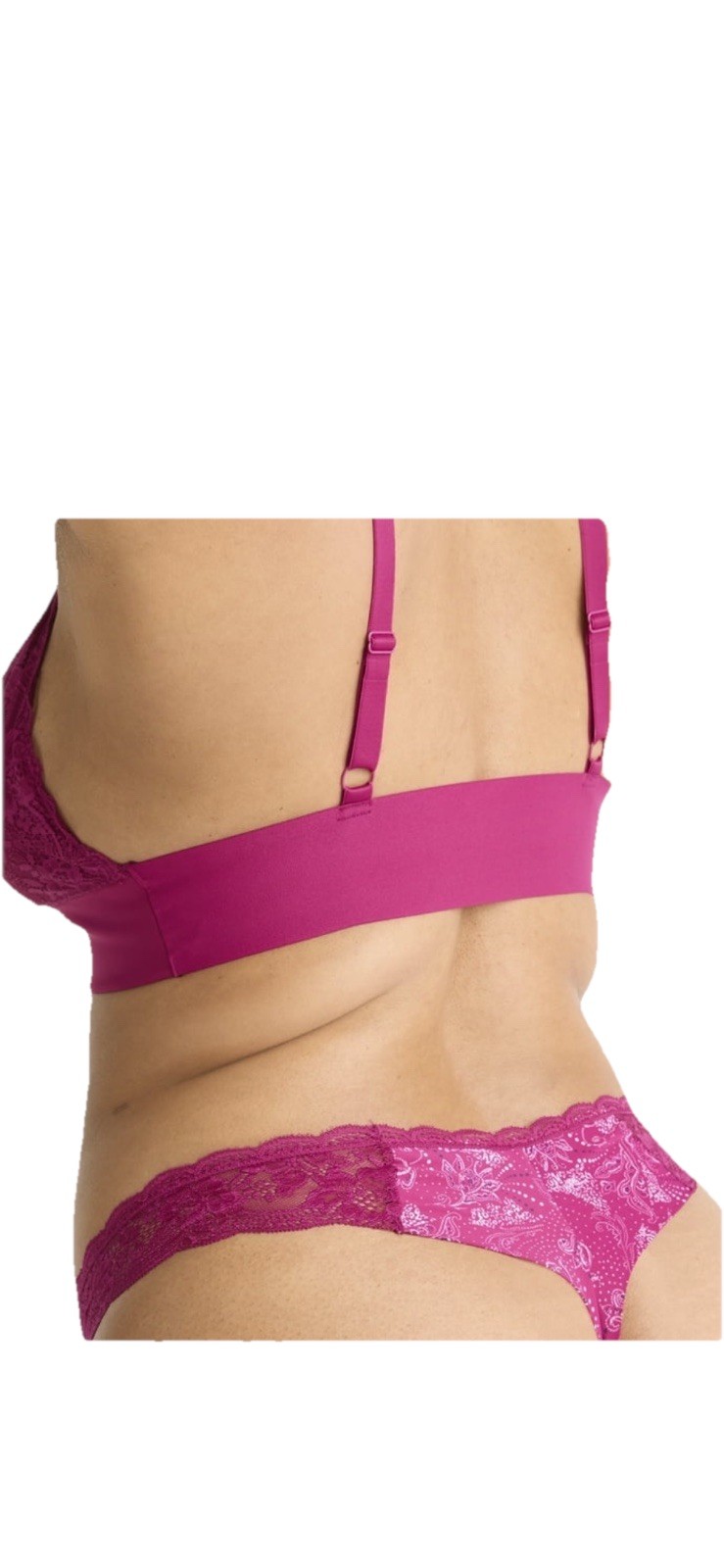 New Joyspun Women’s Microfiber and Lace Thong Panties, 3-pack ( XS – 3XL)