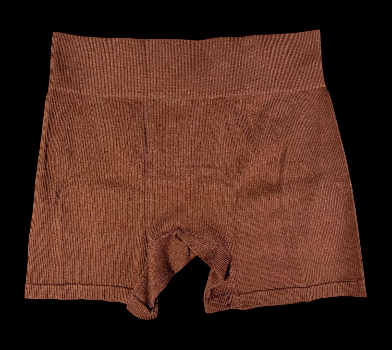 Wild Fable Women’s Seamless Ribbed Boyshort Panties, Brown, Size L