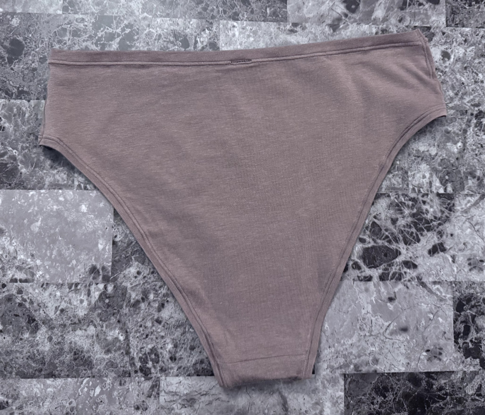 NWOT VICTORIA’S SECRET PINK LINE XL TAUPE COTTON MODAL ELASTANE CHEEKY PANTIES