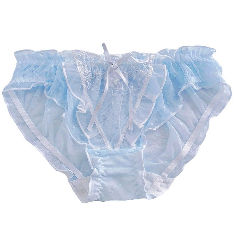 Japanese Kawaii Girls Mesh Bow Panties Briefs Lolita Cute Underwear Underpants