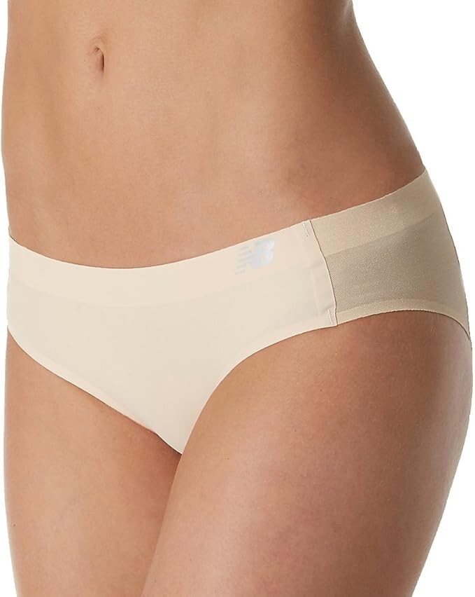 New Balance L104345 Women’s Beige Hybrid Soft Jersey Mesh Panels Panty Size S