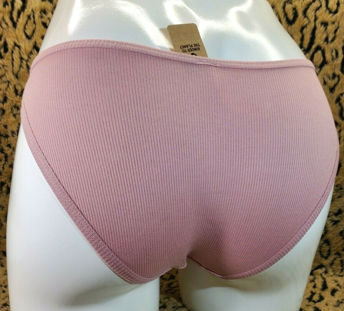 Victoria’s Secret PINK Logo Pink Pleated Bikini Panty M NWT Sexy