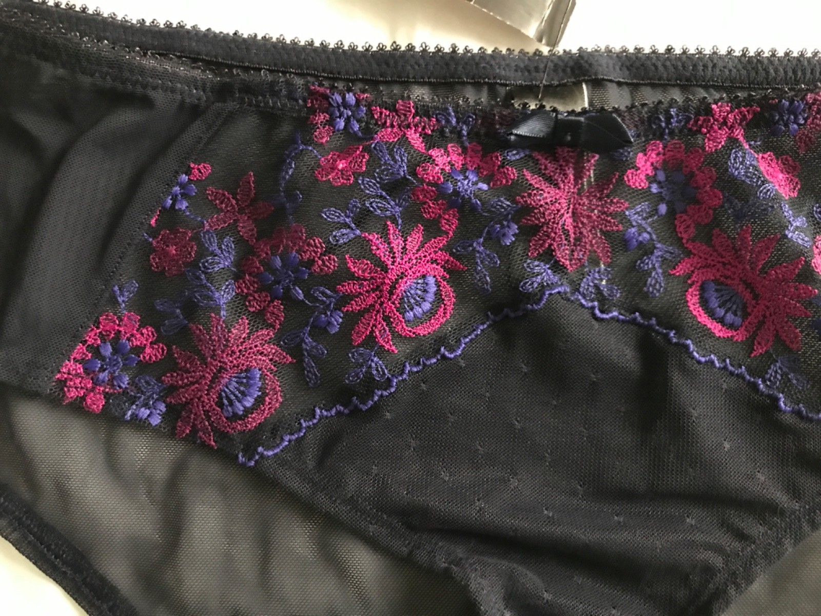 M@S Blue shorty knickers briefs NEW UK 10 X mesh BACK brief NEW