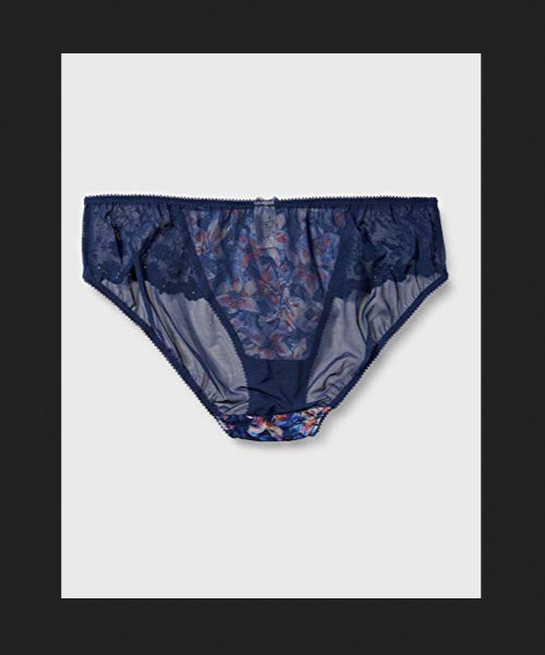 Whimsy by Lunaire Saint Croix Bikini-Color: Navy Floral-S:Small