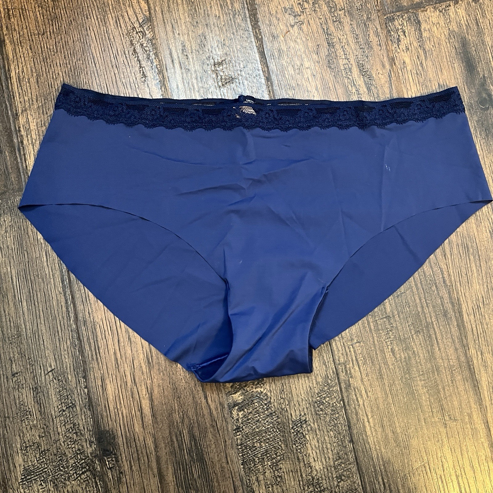 NWT VICTORIA’S SECRET WOMEN’S Blue Culotte Classique HIP HUGGER PANTIES size L