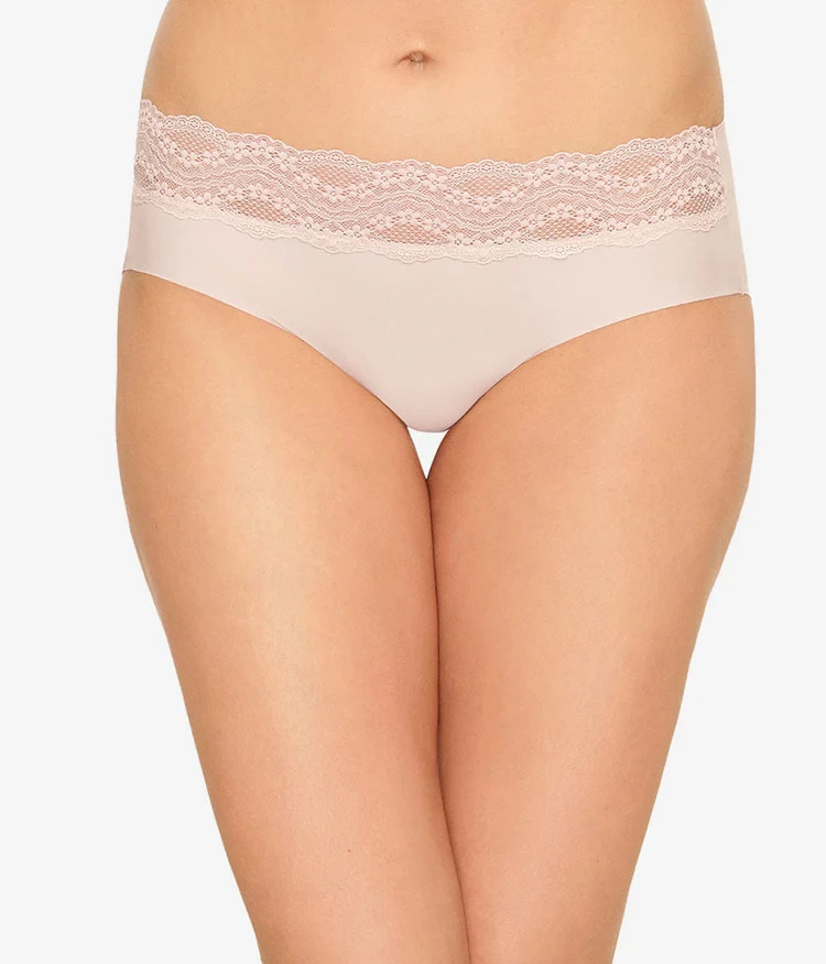 NEW b.tempt’d by WACOAL #978267 b.tempt’d b.bare HIPSTER “ROSE SMOKE” SIZE M