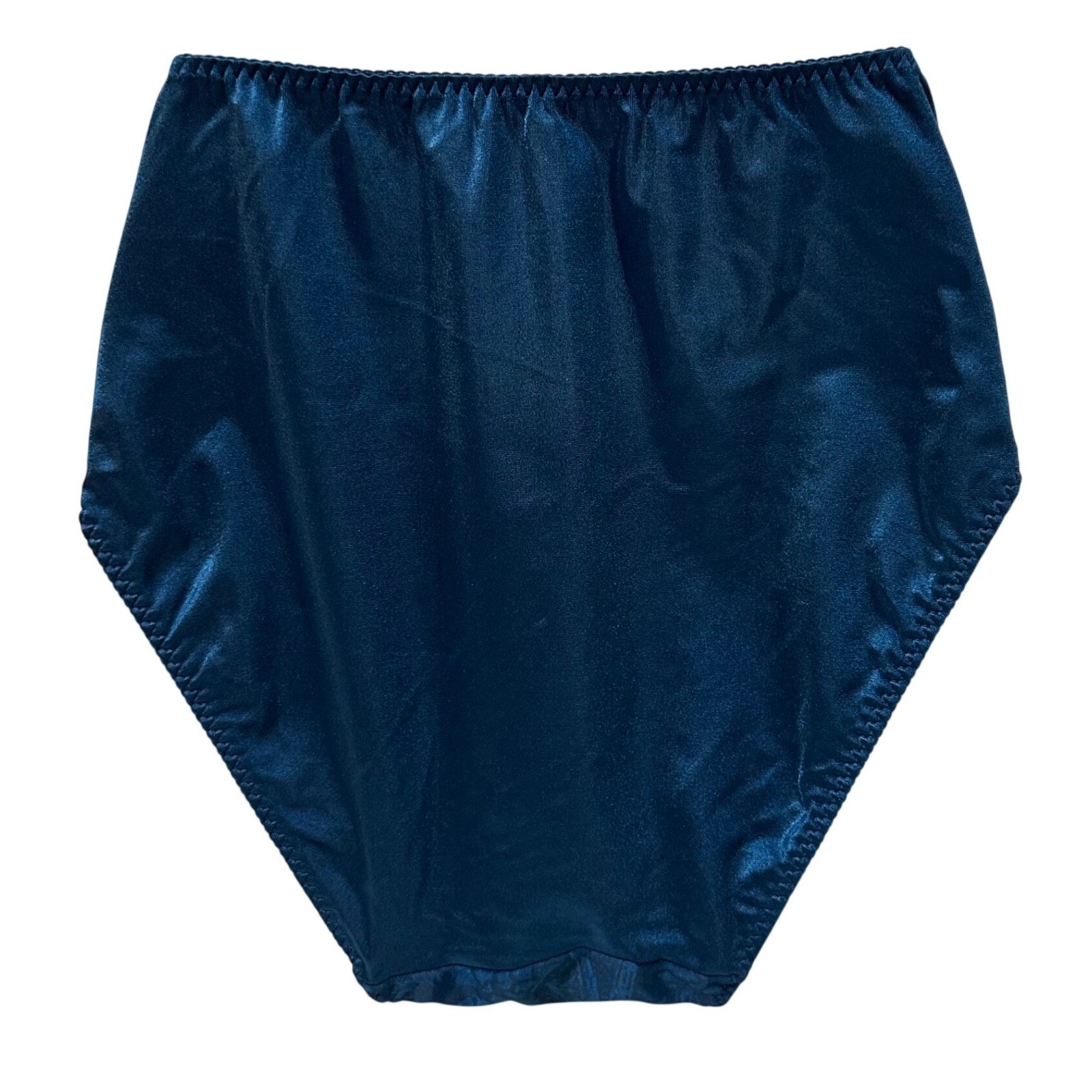 Vanity Fair Majescteal Blue Floral Jacquard High Cut Brief Panties 48006 Large