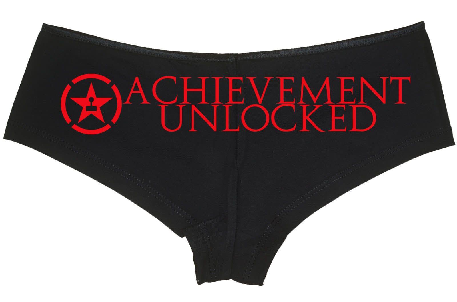 ACHIEVEMENT UNLOCKED RPG wargaming magic gaming video gamer nerdy underwear sexy