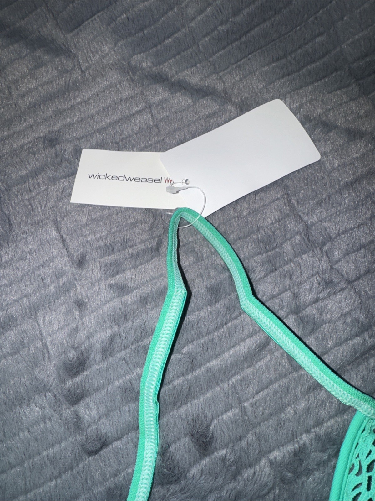 611 Micro Chaos Knicker Mint Medium String Back