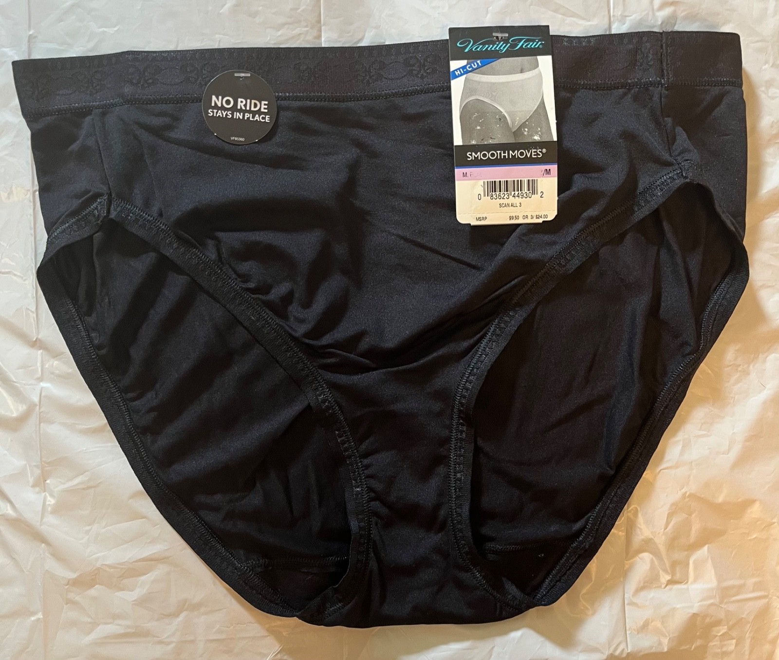 NWT Vanity Fair 13090 Smooth Moves Hi-Cut panty panties 6 Medium 7 Large COLORS