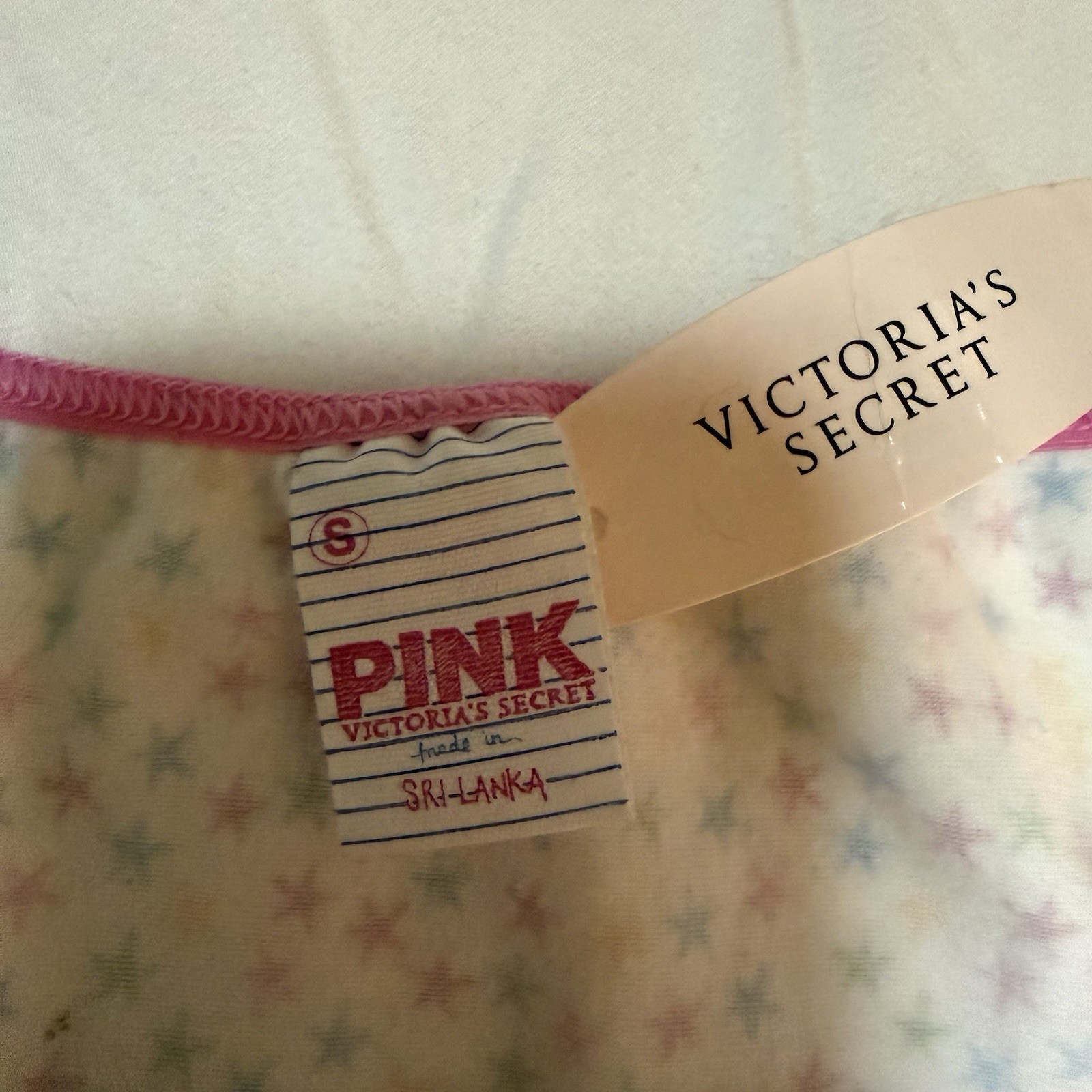 VTG Y2K Victoria’s Secret PINK NWT Multicolor Star Print Bikini Panty Size Small