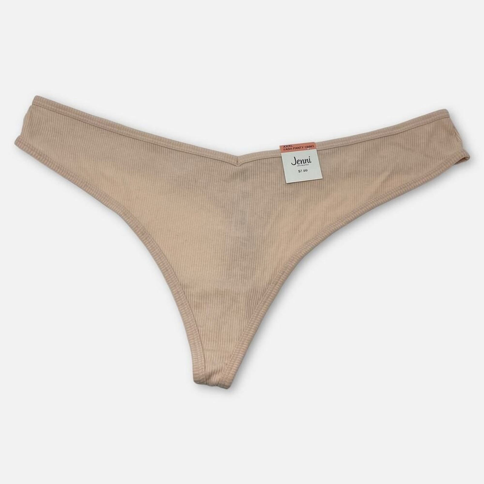 Jenni Women’s NEW 3 Pack Bundle Thong Fashion Panties Size XXXL Orange Tan Black