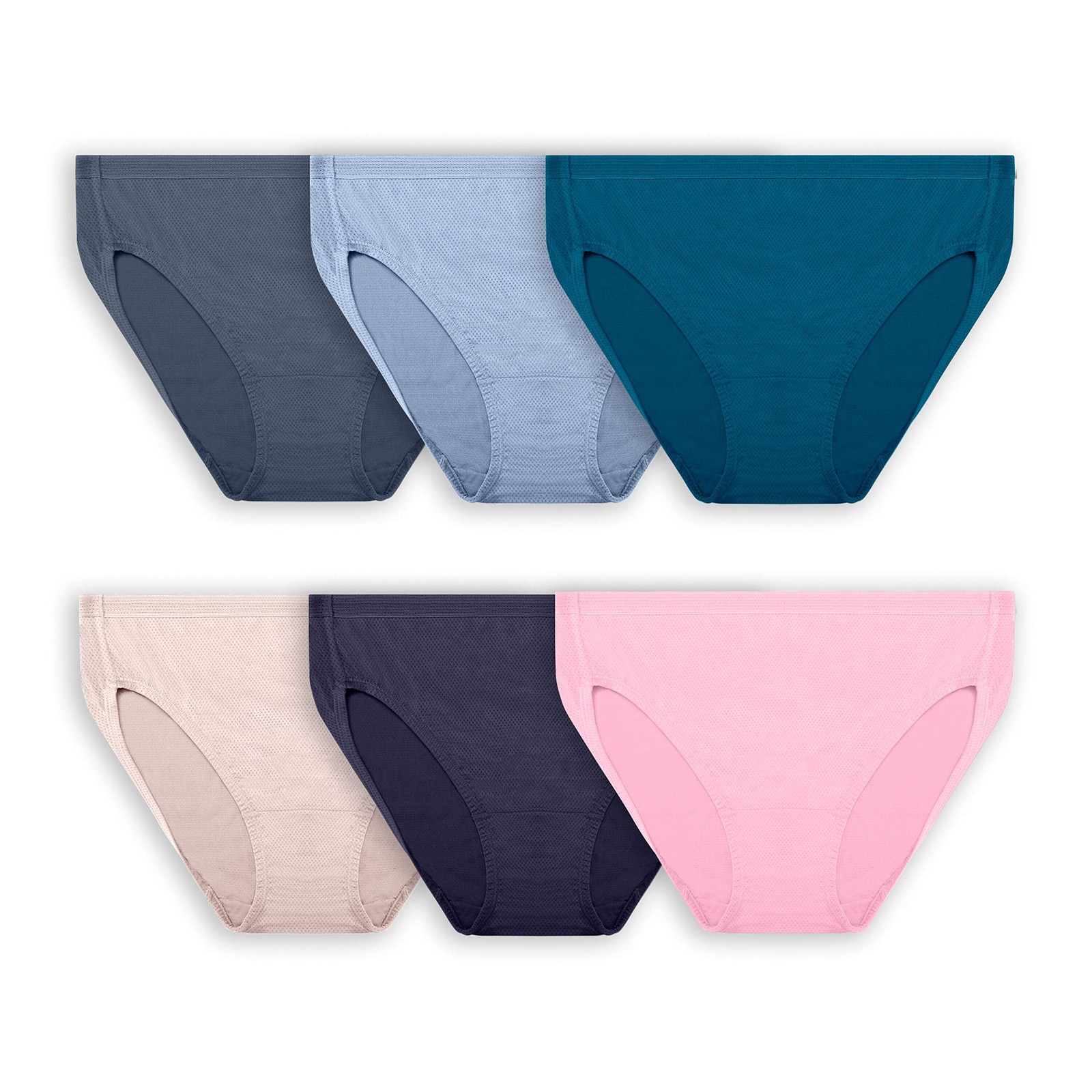 Fruit of the Loom Women’s Hi-Cut Micro Mesh Underwear Briefs 13 Pack