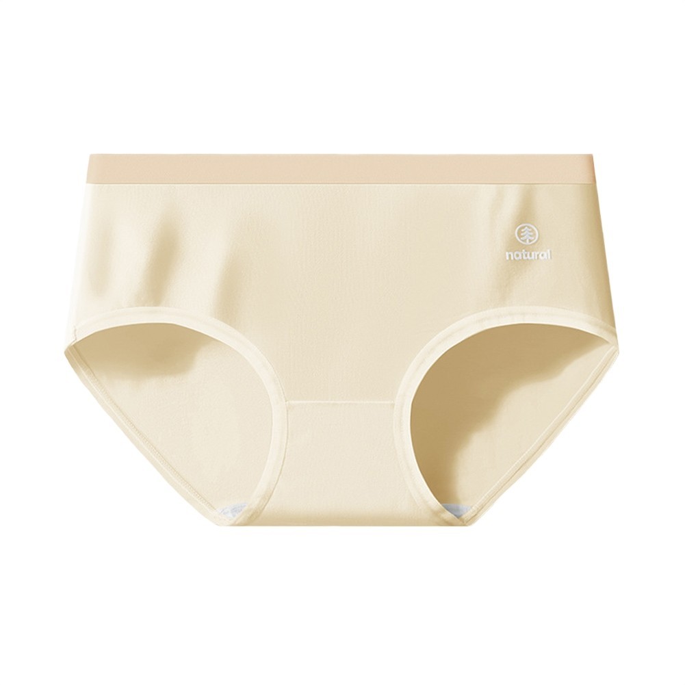 For Women Plus Size Cotton Underwear Breathable Solid Color Seamless Fit