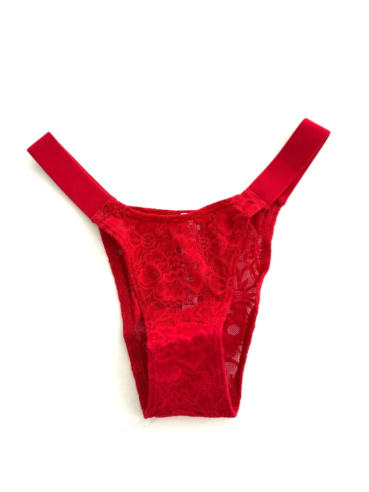 Victoria’s Secret Lace Brazillian Panty Red