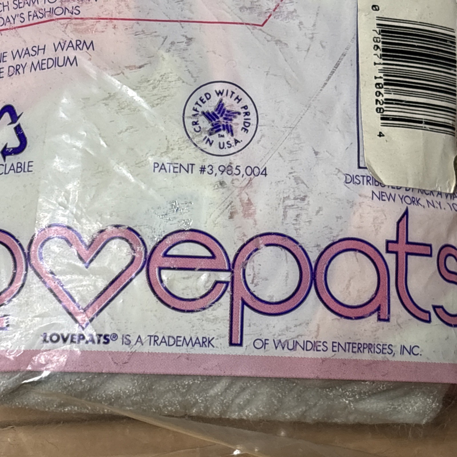 Vtg Lovepats Panties Original Stretch Briefs Lace Pattern 8-10 40-48 Hip New