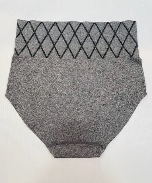 Nautica Intimates Womens Size Medium Hi Waist Shaping Panties Brief Gray