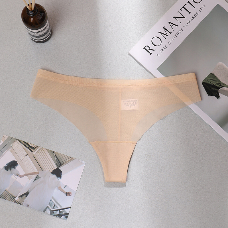 5Pack Lot Sexy Womens See Through Sheer Panties Thongs Bikinis Underwear Briefs