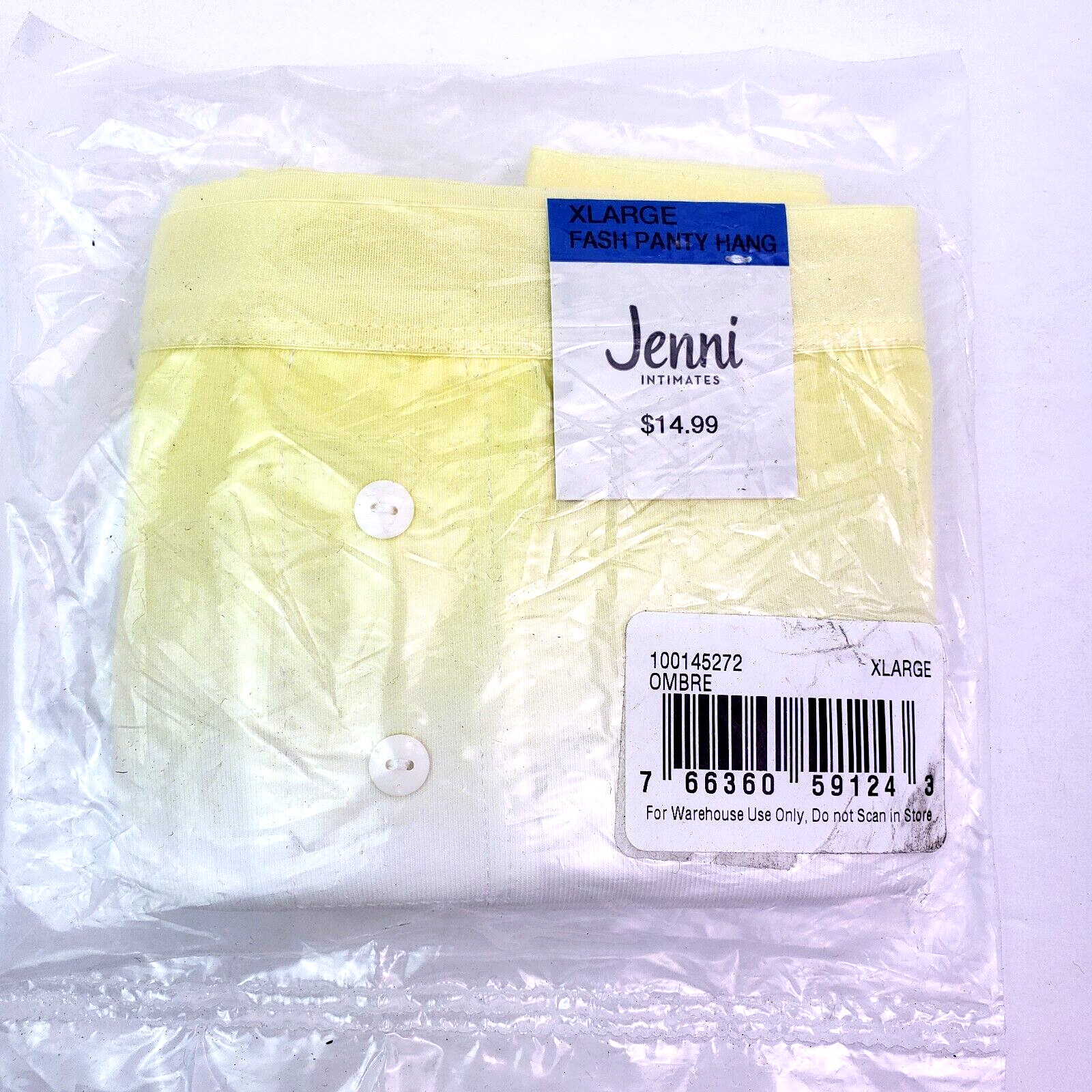 Jenni Intimates Womens Size XL Ombre Fashion Panty Underwear 100145272