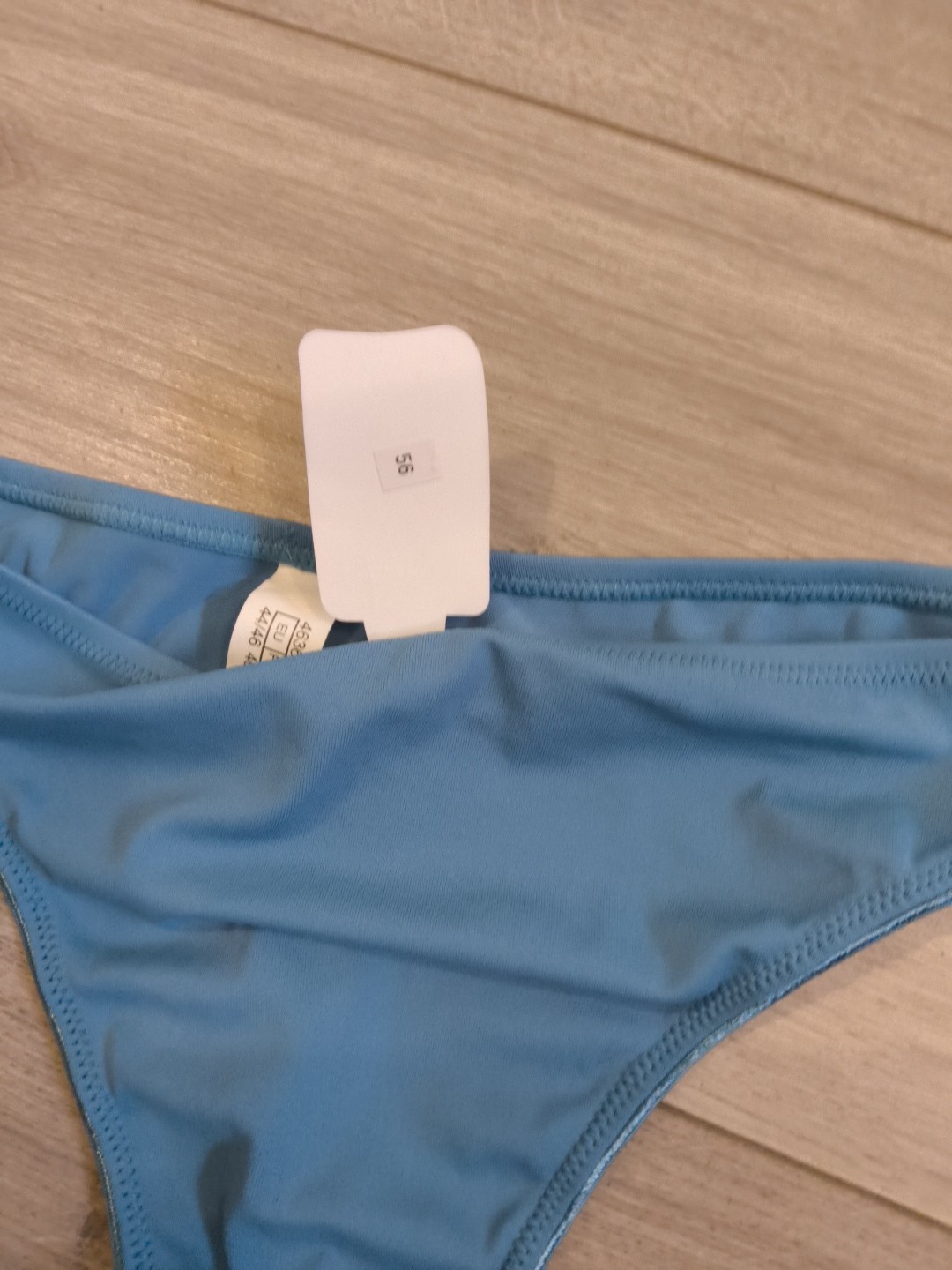 BNWT Deep Teal Blue High Cut Classic Tanga Thong Size 6-8