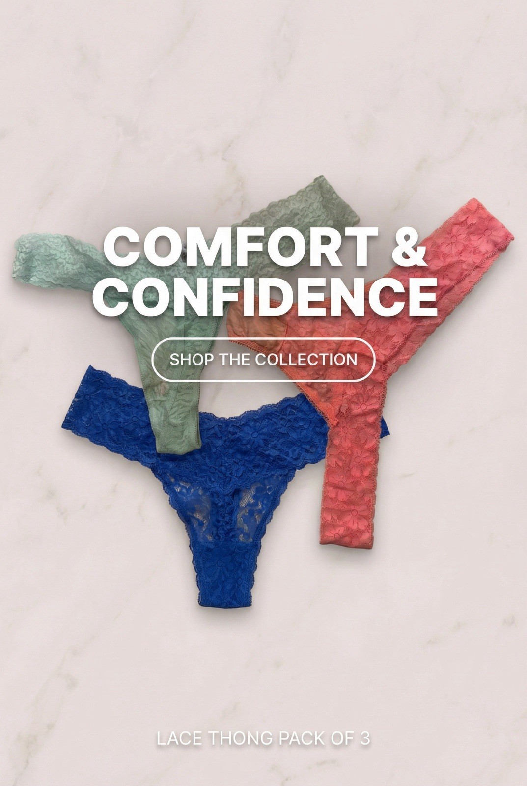 lace stong pack of 3
