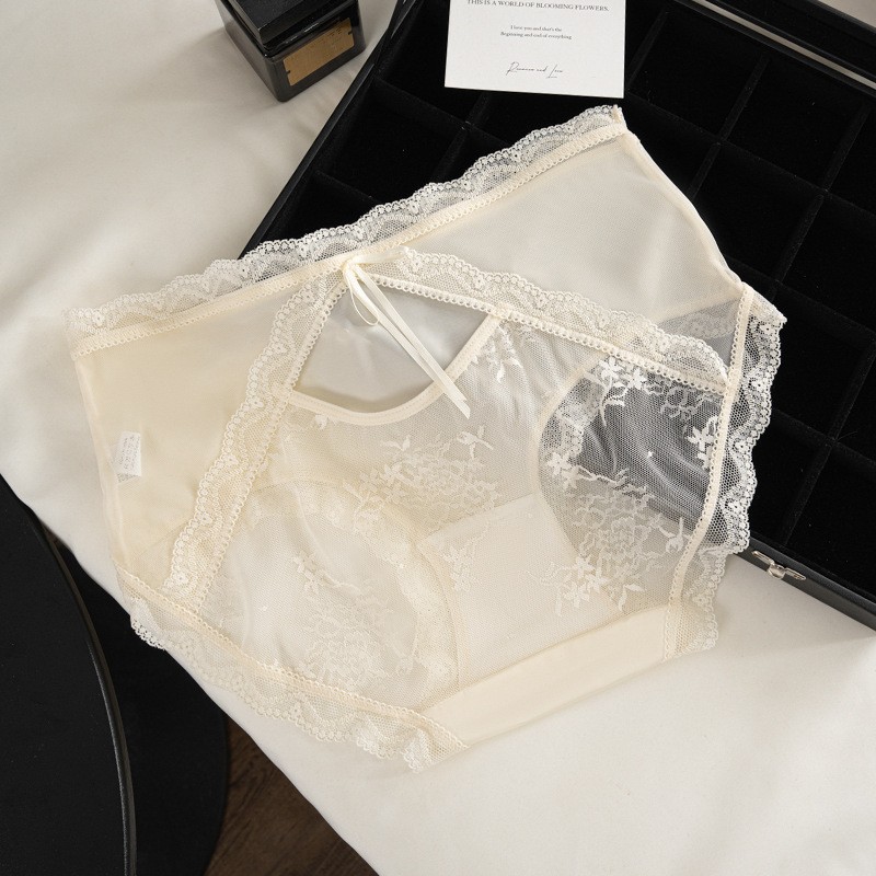6 Pack Lot Sexy Ladies Womens Sheer Lace Panties Brief French Underwear Lingerie