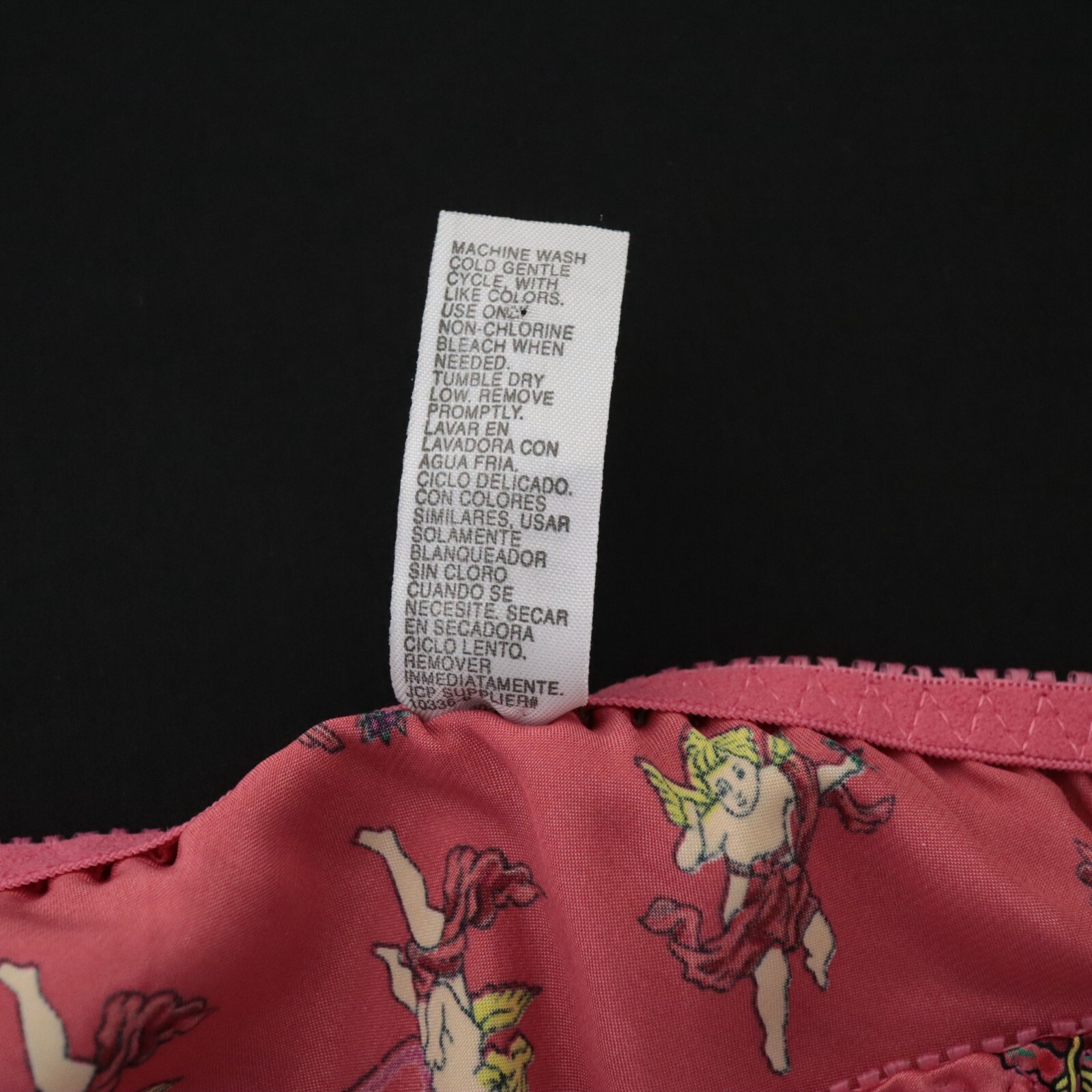 NEW Delicates VTG JC Penney Polyester Satin String Bikini Panty MEDIUM