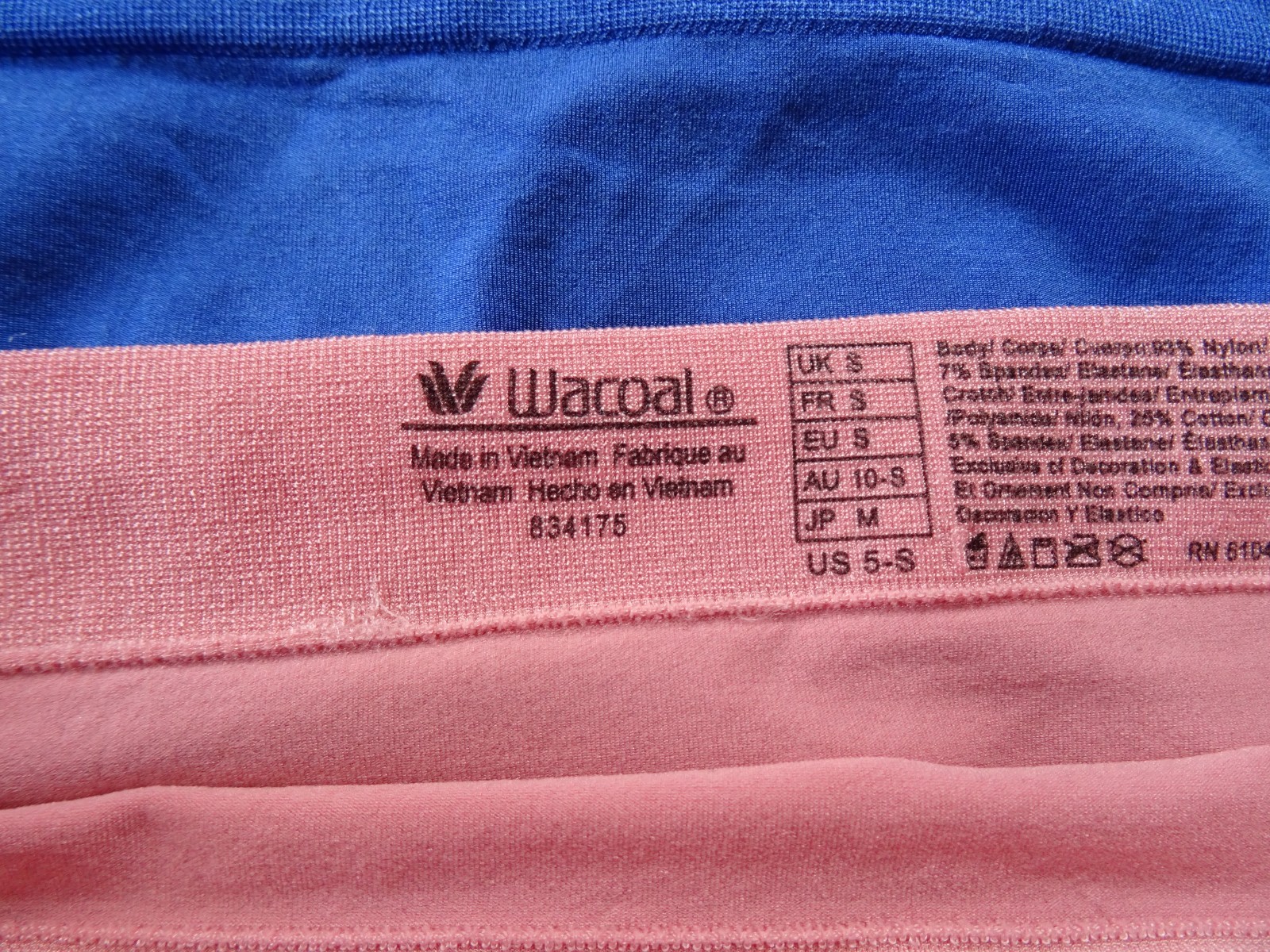 Wacoal 834175# B-Smooth Hi-Cut Brief 3-Pack Panties US Size S