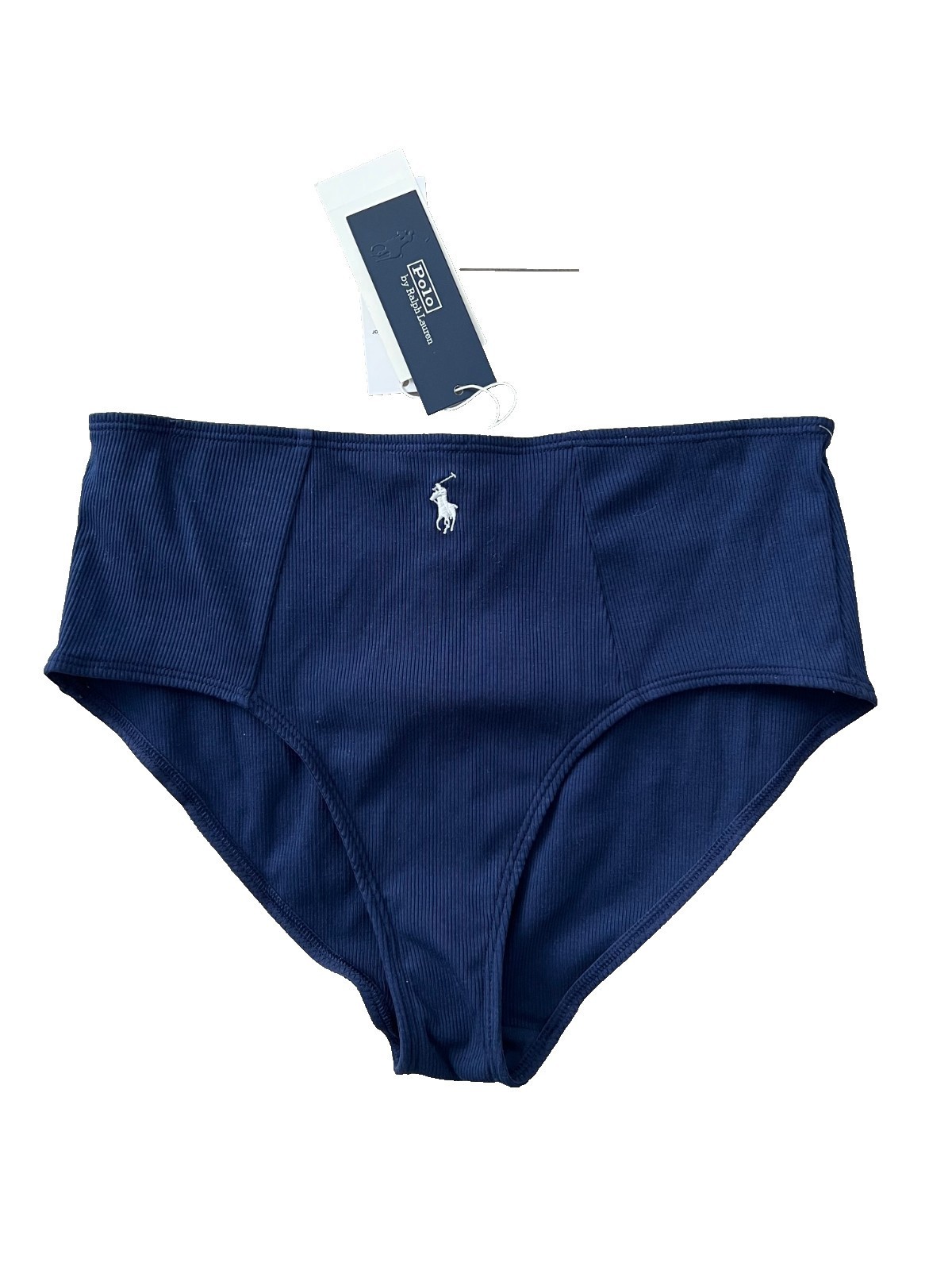 Polo Ralph Lauren Modern Rib High Waist Underwear Panty Navy ( S )