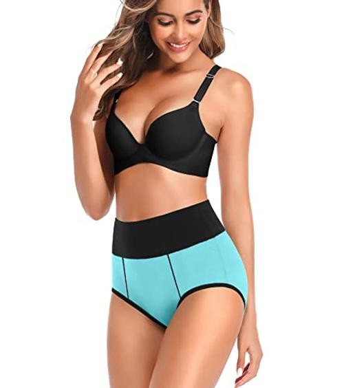 High Waisted Underwear for Women Tummy Control Cotton XX-Large Multi-a-5 Pack
