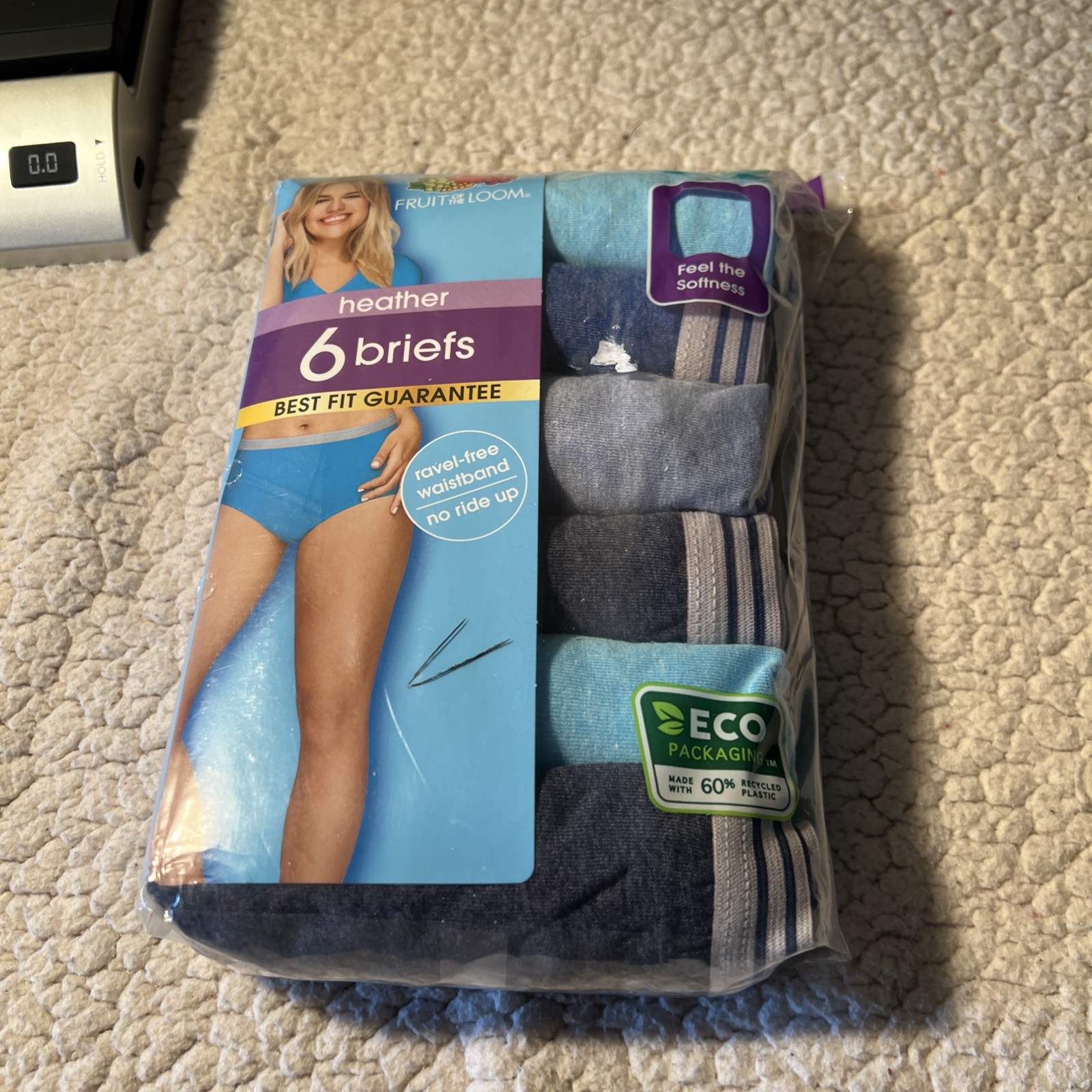 Fruit of the loom Heather six briefs best fit guarantee No Ride Waist Band 9/2x