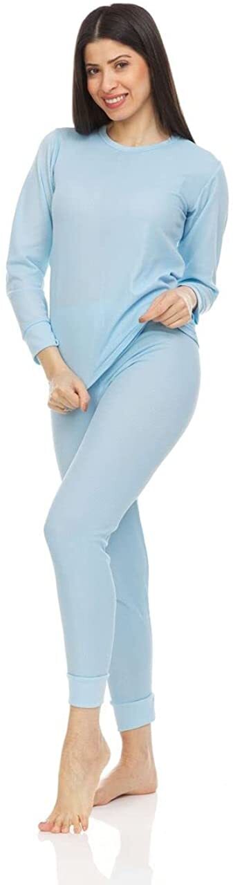 Thermal Sets for Woman, Base Layer Long Johns Underwear, Top & Bottom , otton