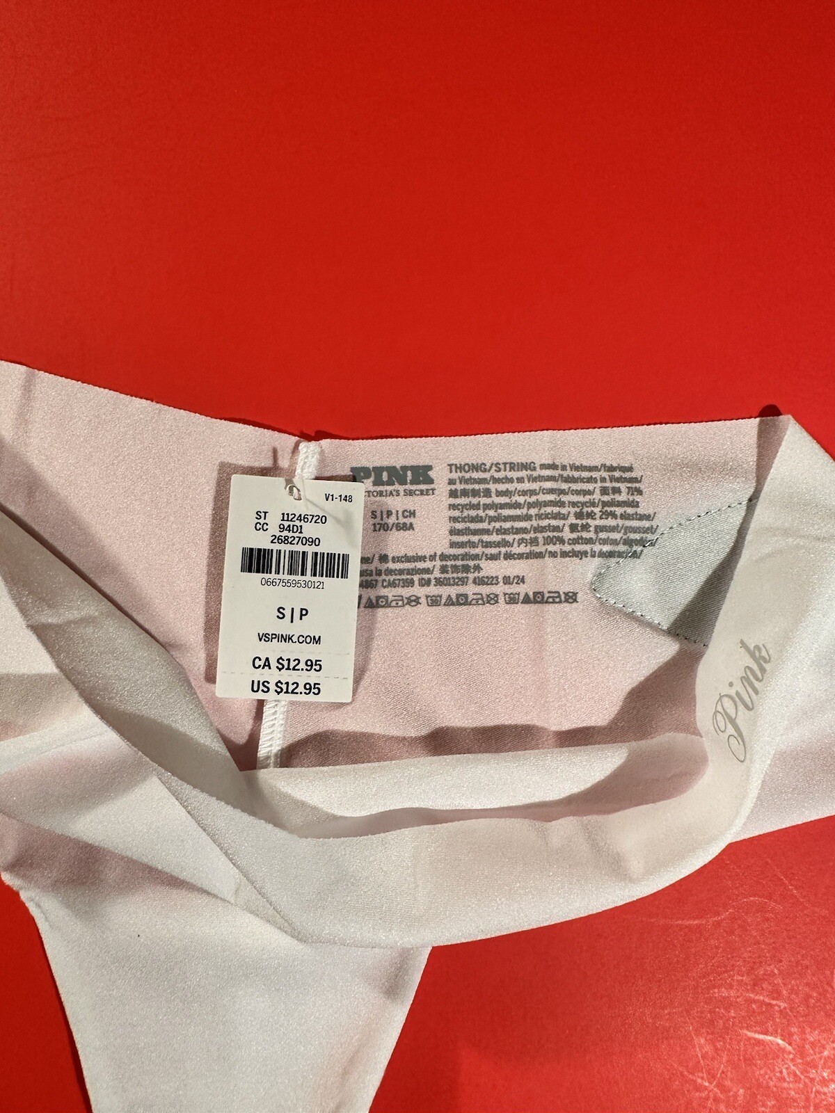 Pink Victoria’s Secret White Kansas City Chiefs Women Size Small
