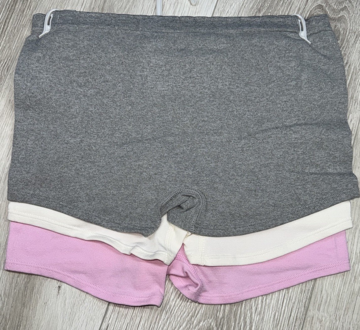 JESSICA SIMPSON 3-Pair Full Figure Seamless Boyshort Underwear Panties Nylon 1X