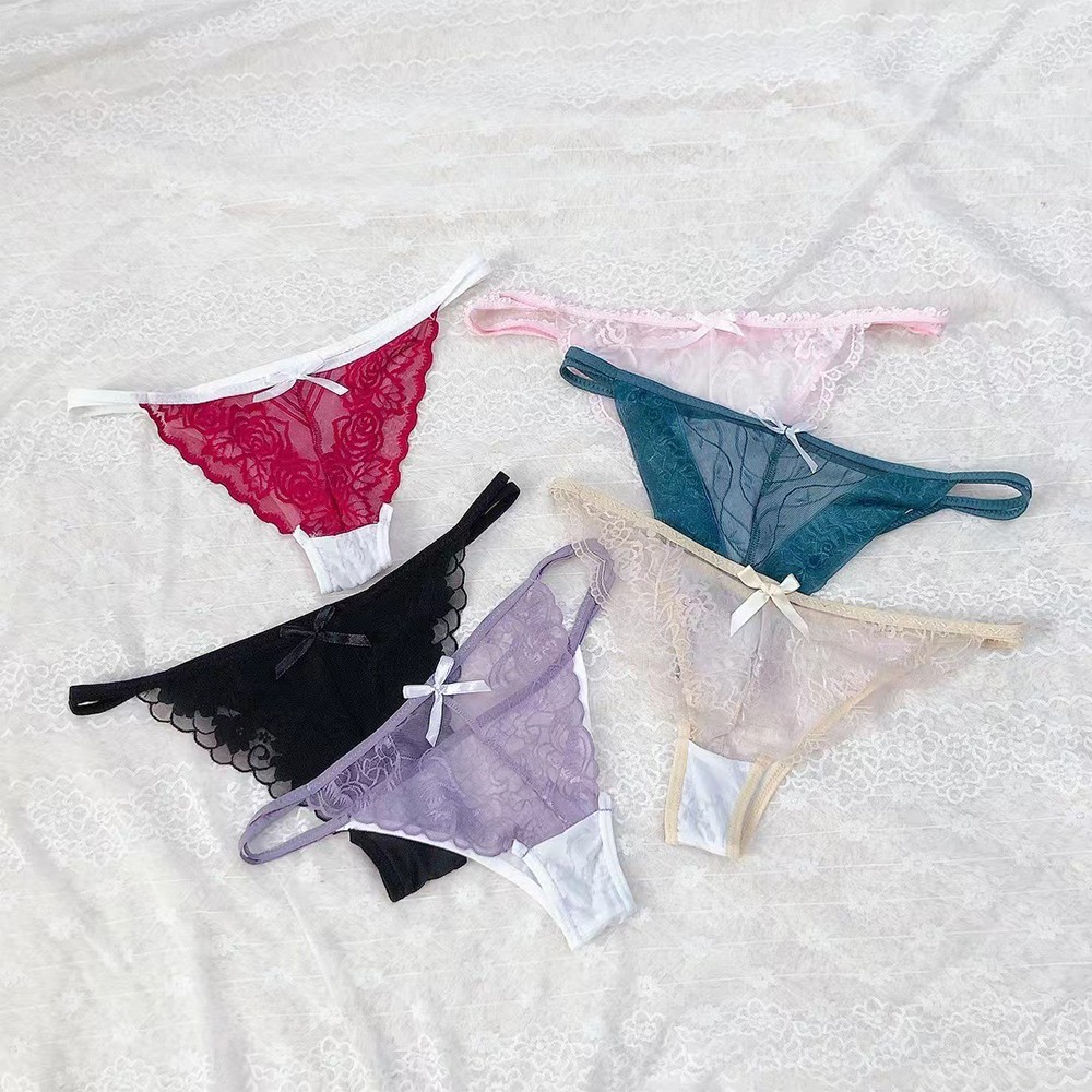 Soft Cotton Lace Briefs Thongs Underwear for Women Designed for Breathability