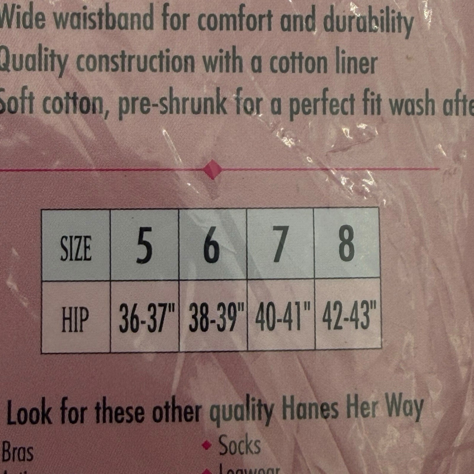Hanes Her Way Cotton Bikini Panties White 3 Pack Size 6 1420WH NOS 1997 Vintage