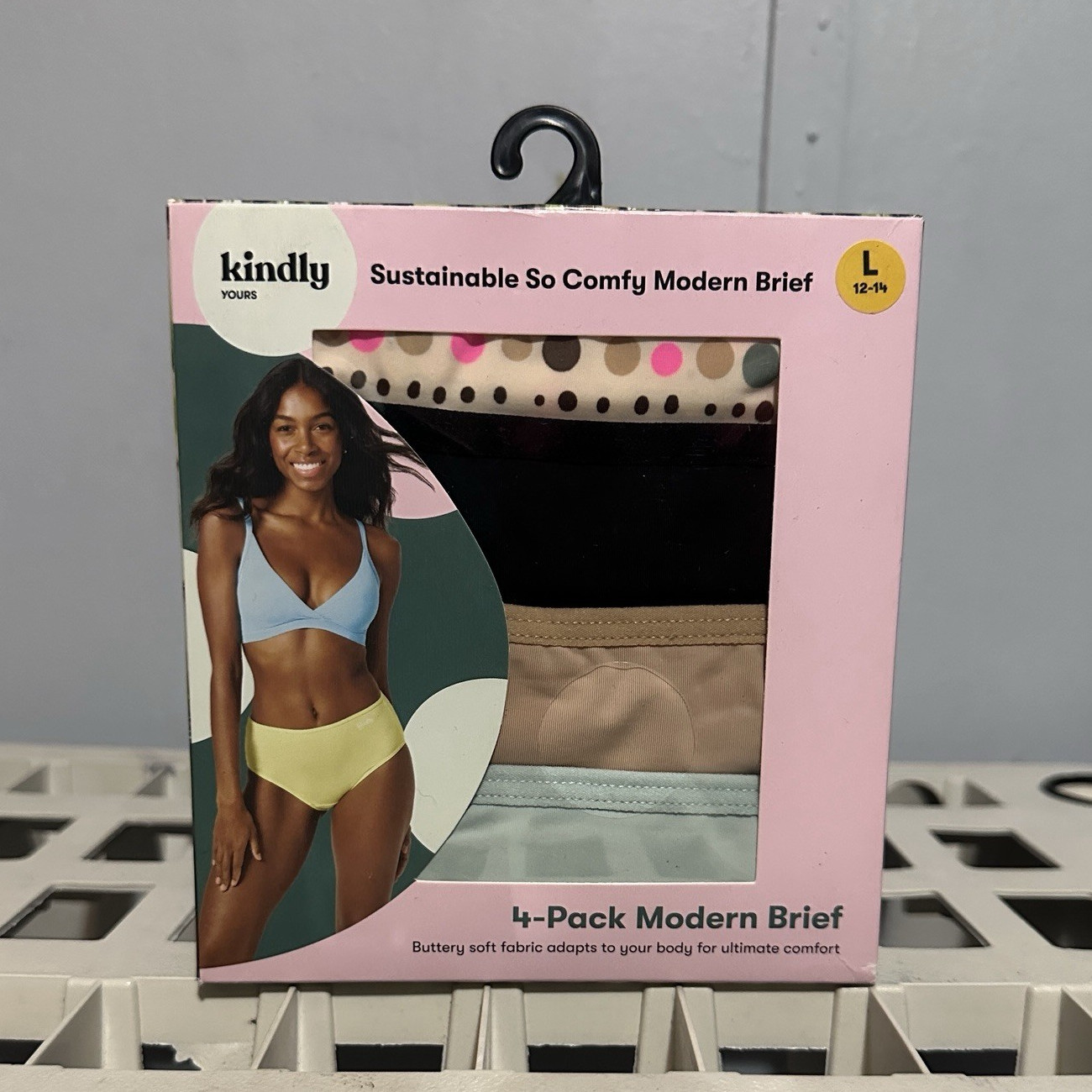 Kindly Yours So Comfy Modern Brief Women’s Panties L 4-Pack Polka Dot