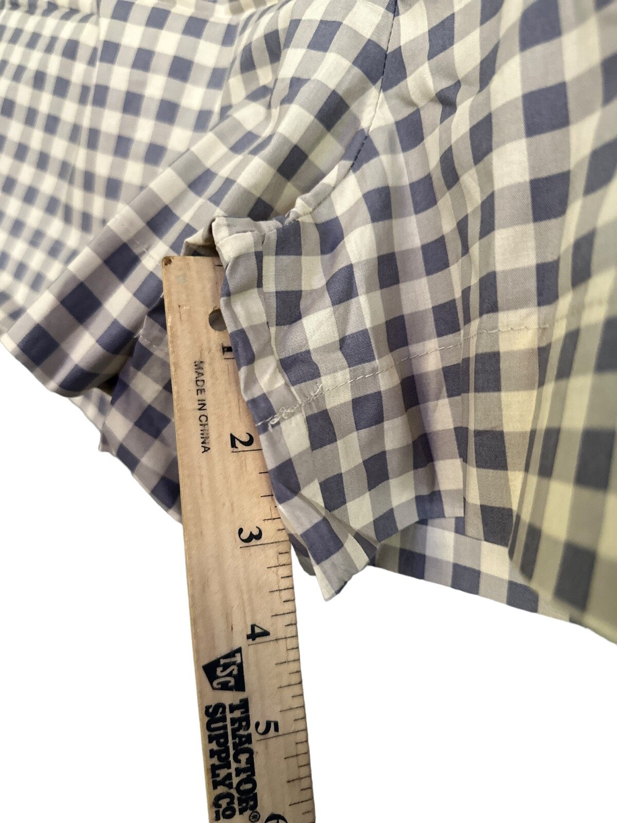WeWoreWhat NWT Cotton Boxer Short in Gingham print size medium High Rise