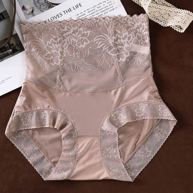 5 Pcs Lot Womens Satin Panties Sexy High Waist Sheer Briefs Underwear Lingeries