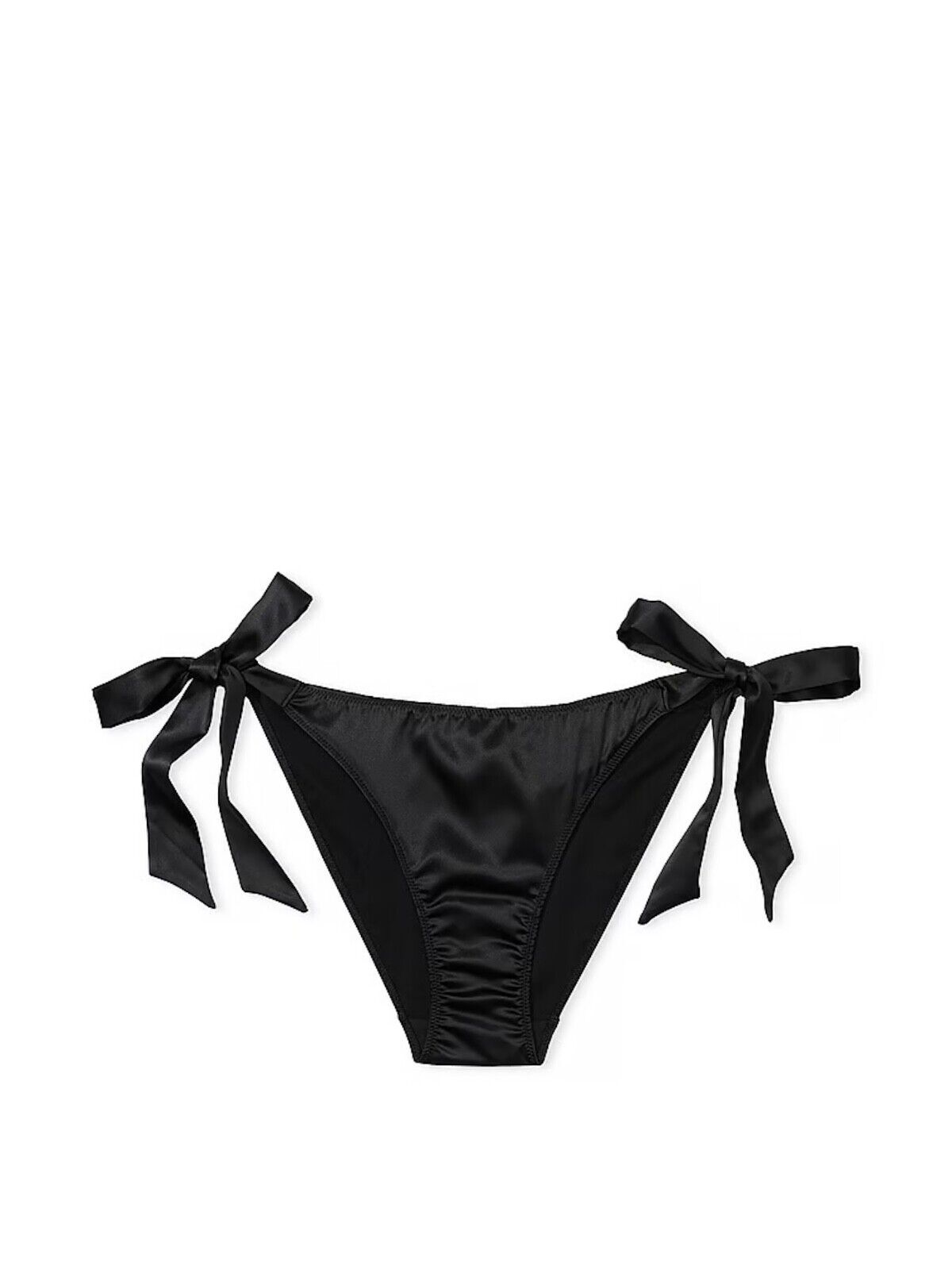 Victoria’s Secret Tease Embroidery Side-Tie Cheeky Panty Color Black NWT