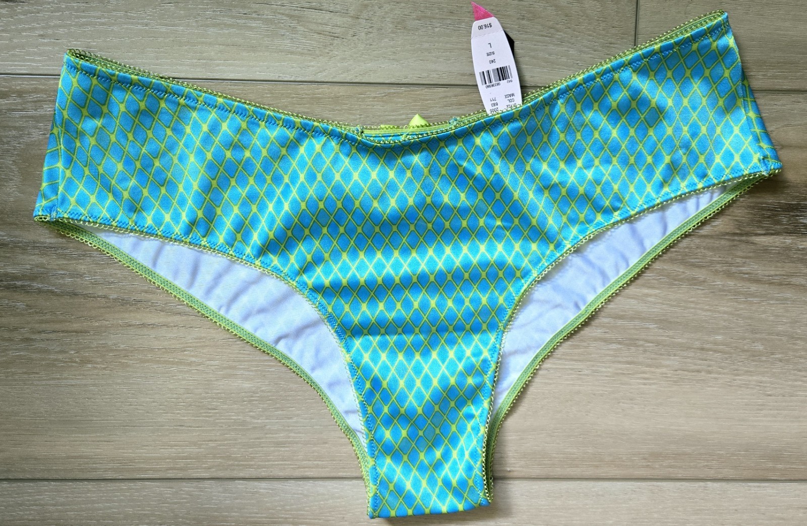 NWT Vintage Victoria’s Secret Sexy Little Things Satin Keyhole Cheeky Panties L